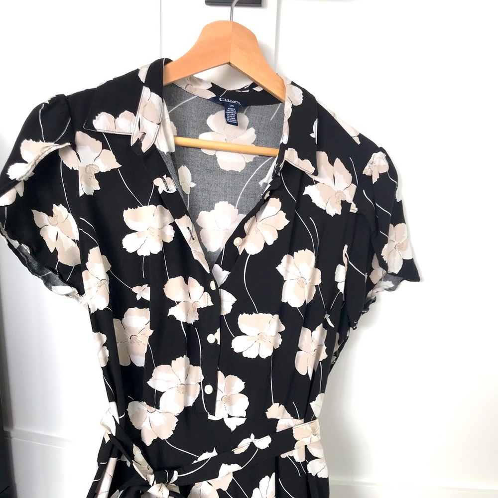 Chaps Floral MIDI dress